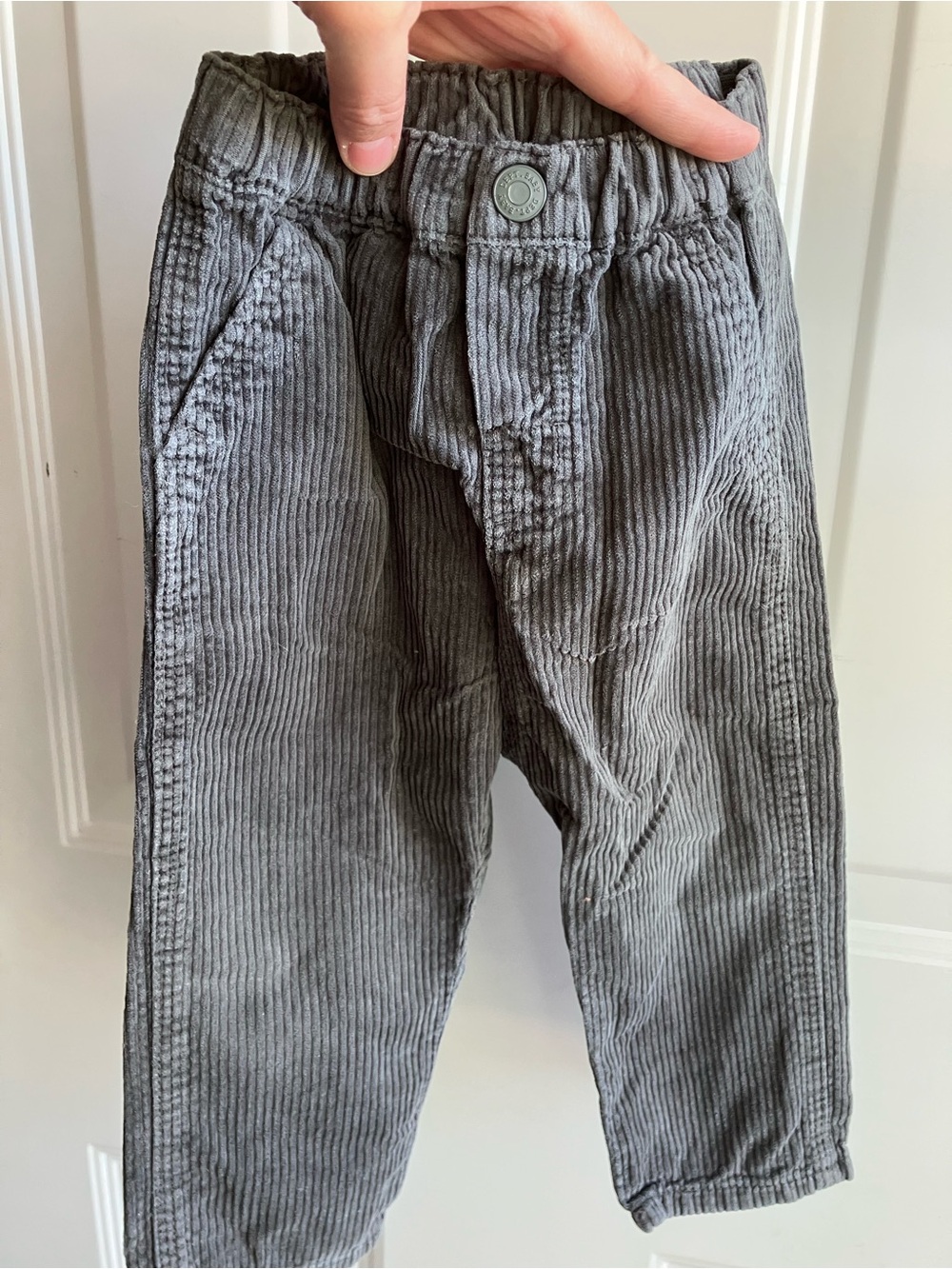 H&M grey corduroy pants 18-24 months